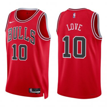 Bulls #10 Bob Love Red Swingman Jersey