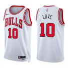 Bulls #10 Bob Love White Swingman Jersey