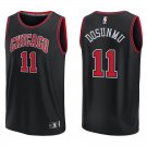 Bulls #11 Ayo Dosunmu Black Swingman Jersey