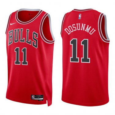 Bulls #11 Ayo Dosunmu Red Swingman Jersey
