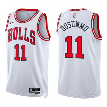 Bulls #11 Ayo Dosunmu White Swingman Jersey