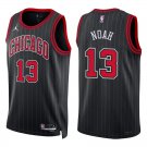 Bulls #13 Joakim Noah Black Stripes Swingman Jersey Bulls #13 Joakim Noah Black Stripes Swingman Jersey