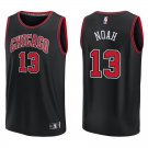 Bulls #13 Joakim Noah Black Swingman Jersey