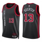 Bulls #13 Kevin Huerter Black City Swingman Jersey
