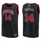 Bulls #14 Matas Buzelis Black Swingman Jersey