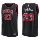 Bulls #23 Michael Jordan Black Swingman Jersey