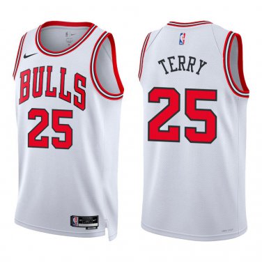 Bulls #25 Dalen Terry White Swingman Jersey
