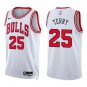 Bulls #25 Dalen Terry White Swingman Jersey
