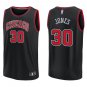 Bulls #30 Tre Jones Black Swingman Jersey