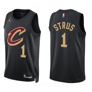 Cavaliers #1 Max Strus Black Swingman Jersey