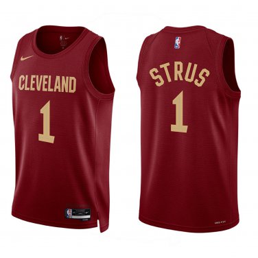 Cavaliers #1 Max Strus Wine Swingman Jersey