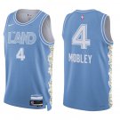 Cavaliers #4 Evan Mobley Blue City Swingman Jersey