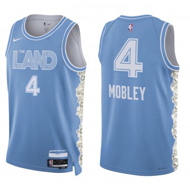 Cavaliers #4 Evan Mobley Blue City Swingman Jersey