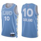 Cavaliers #10 Darius Garland Blue City Swingman Jersey