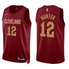 Cavaliers #12 De'Andre Hunter Wine Swingman Jersey