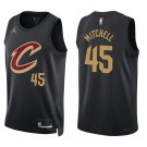 Cavaliers #45 Donovan Mitchell Black Swingman Jersey
