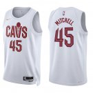 Cavaliers #45 Donovan Mitchell White Swingman Jersey
