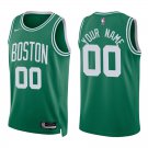 Celtics #00 Custom Name And Number Green Swingman Jersey