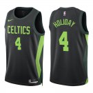 Celtics #4 Jrue Holiday Black City Swingman Jersey