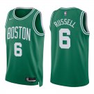 Celtics #6 Bill Russell Green Swingman Jersey