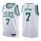 Celtics #7 Jaylen Brown White Swingman Jersey