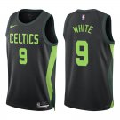 Celtics #9 Derrick White Black City Swingman Jersey