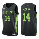 Celtics #14 Bob Cousy Black City Swingman Jersey