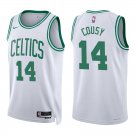 Celtics #14 Bob Cousy White Swingman Jersey