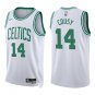 Celtics #14 Bob Cousy White Swingman Jersey
