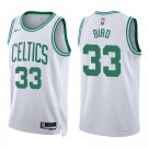 Celtics #33 Larry Bird White Swingman Jersey