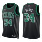 Celtics #34 Paul Pierce Black Statement Swingman Jersey