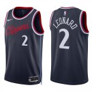 Clippers #2 Kawhi Leonard 24-25 Navy Swingman Jersey