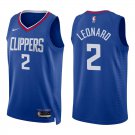 Clippers #2 Kawhi Leonard Royal Blue Swingman Jersey