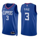 Clippers #3 Chris Paul Royal Blue Swingman Jersey