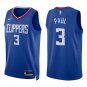 Clippers #3 Chris Paul Royal Blue Swingman Jersey