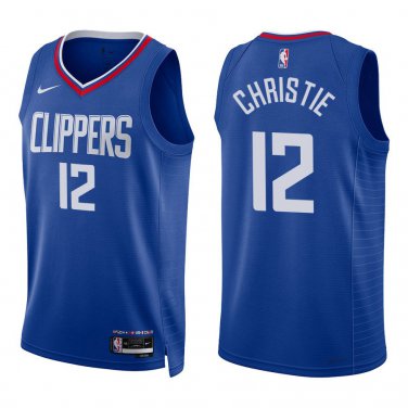 Clippers #12 Cam Christie Royal Blue Swingman Jersey