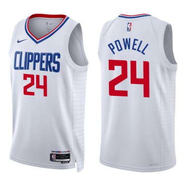 Clippers #24 Norman Powell White Swingman Jersey