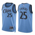 Clippers #25 Ben Simmons 24-25 Blue City Swingman Jersey