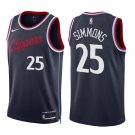 Clippers #25 Ben Simmons 24-25 Navy Swingman Jersey