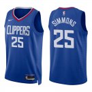 Clippers #25 Ben Simmons Royal Blue Swingman Jersey