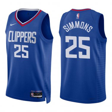 Clippers #25 Ben Simmons Royal Blue Swingman Jersey