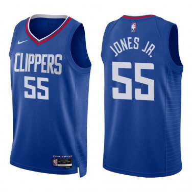 Clippers #55 Derrick Jones Jr. Royal Blue Swingman Jersey
