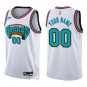 Grizzlies #00 Custom Name And Number White Classic Swingman Jersey