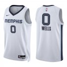 Grizzlies #0 Jaylen Wells White Swingman Jersey