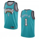 Grizzlies #1 Scotty Pippen Jr. Teal Classic Swingman Jersey
