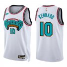 Grizzlies #10 Luke Kennard White Classic Swingman Jersey