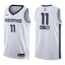 Grizzlies #11 Mike Conley Jr. White Swingman Jersey