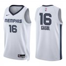 Grizzlies #16 Pau Gasol White Swingman Jersey