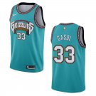 Grizzlies #33 Marc Gasol Teal Classic Swingman Jersey
