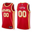 Hawks #00 Jacob Toppin Red Swingman Jersey